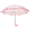 Girl Cute Frill Auto Open Kids Umbrella